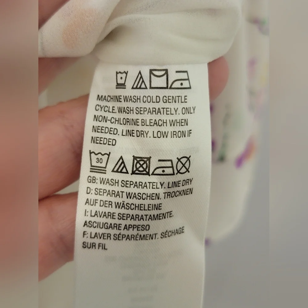 Belle By Kim Gravel Floral Ruffle Sleeve Top Size 2X - Picture 12 of 13